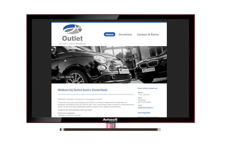 Outlet Oosterbeek -AutoWebsite Basic Avanti
