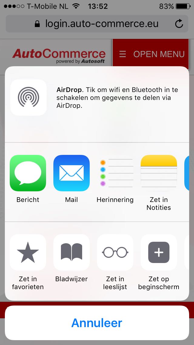 Snelknop - iOS - 2
