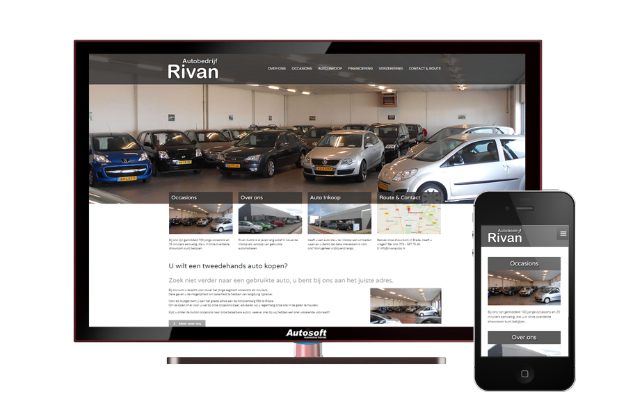 Rivan Auto's - ธุรกิจเว็บไซต์อัตโนมัติ Vanquish