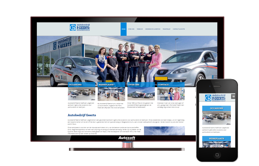 कार कंपनी Geerts - AutoWebsite Business Vanquish