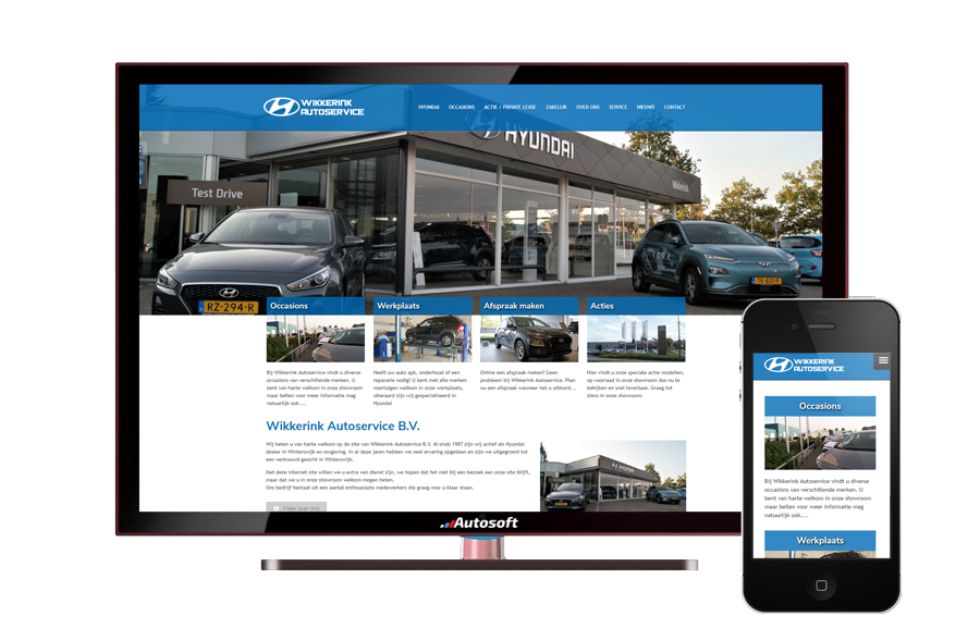 Autoservicio de Wikkerink - AutoWebsite Premium Vanquish