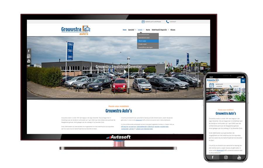 Grouwstra - Matador personalizado de sitios web de automóviles