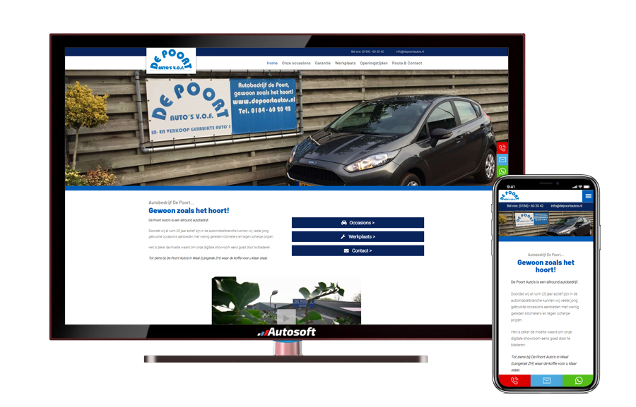 De Poort Auto's - AutoWebsite Business Matador