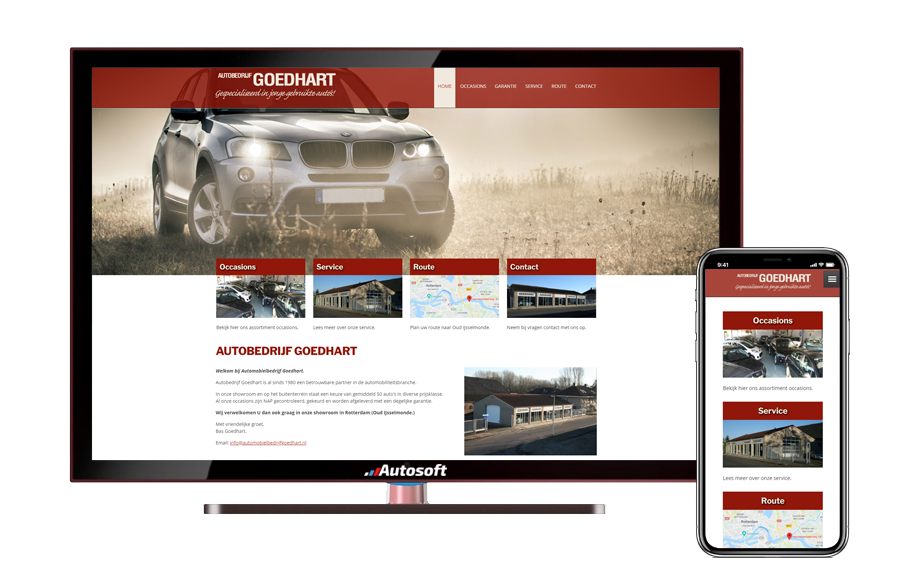 Autobedrijf Goedhart - Vanquish aziendale del sito Web automatico