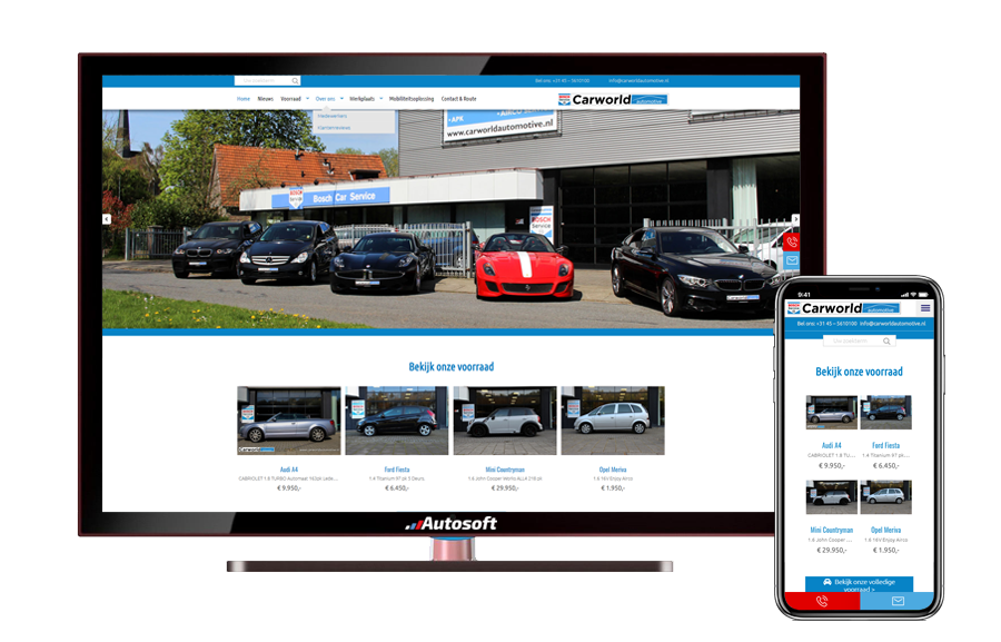 Carworld Automotive - Situs Web Premium Matador