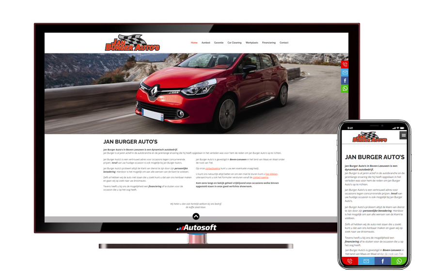 Jan Burger Auto's - AutoWebsite Business Vanquish