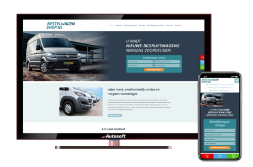 Vanshop.nl - AutoWebsite tilpasning